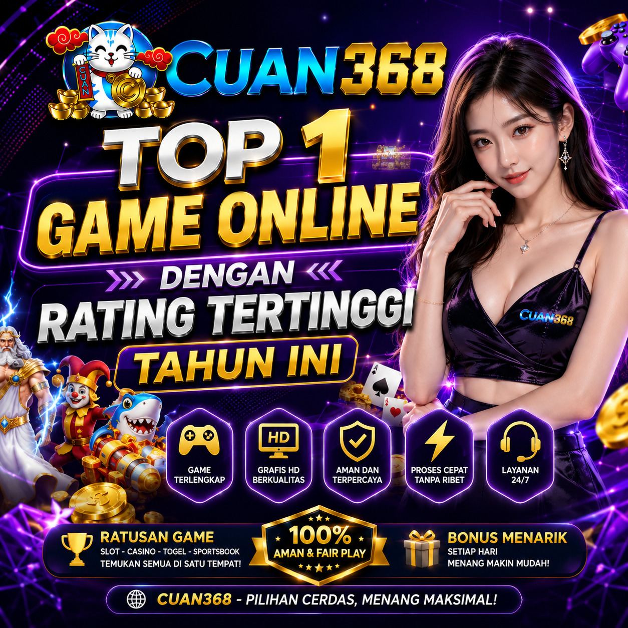 CUAN368: Top 1 Game Online dengan Rating Tertinggi Tahun Ini